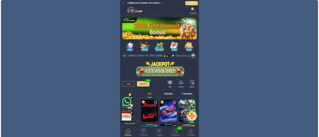 UR8 Game online gaming and reward-based platform